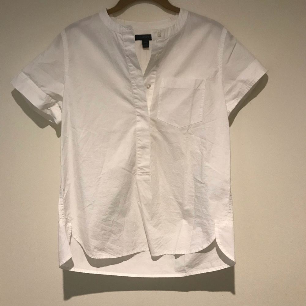 J CREW White Button Up